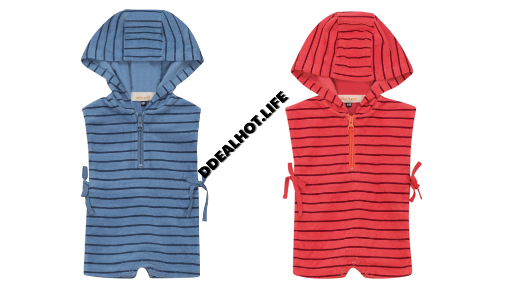 Stripped Terry Romper