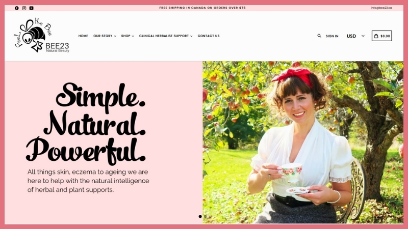 bee23 review: official website homepage